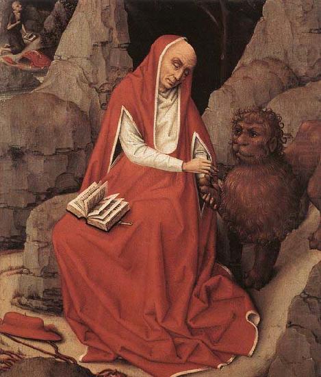 St Jerome and the Lion, WEYDEN, Rogier van der